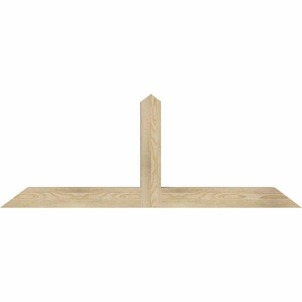 Ekena Millwork Portland Rough Sawn Timber Gable Bracket, Douglas Fir, 60"W x 22"H x 4"D x 4"F, 9/12 Pitch GBW060X22X0404POR00RDF - main